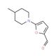 5-(4-Methyl-piperidin-1-yl)-furan-2-carbaldehyde - chemical structure image