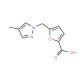 5-(4-Methyl-pyrazol-1-ylmethyl)-furan-2-carboxylic acid - chemical structure image