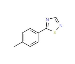 5-(4-Methylphenyl)-1,2,4-thiadiazole (CAS 175205-59-1) - chemical structure image