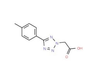 [5-(4-methylphenyl)-2H-tetrazol-2-yl]acetic acid (CAS 81595-00-8) - chemical structure image