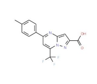 5-(4-Methylphenyl)-7-(trifluoromethyl)pyrazolo-[1,5-a]pyrimidine-2-carboxylic acid - chemical structure image
