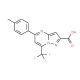 5-(4-Methylphenyl)-7-(trifluoromethyl)pyrazolo-[1,5-a]pyrimidine-2-carboxylic acid - chemical structure image