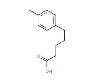 5-(4-Methylphenyl)valeric acid (CAS 777-93-5) - chemical structure image