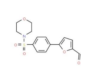 5-[4-(Morpholine-4-sulfonyl)-phenyl]-furan-2-carbaldehyde (CAS 327106-59-2) - chemical structure image