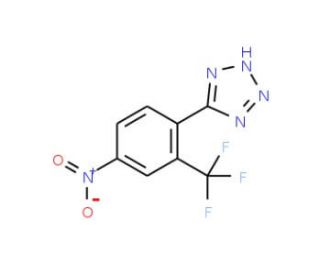 5-[4-Nitro-2-(trifluoromethyl)phenyl]-2H-1,2,3,4-tetraazole - chemical structure image