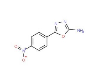 5-(4-nitrophenyl)-1,3,4-oxadiazol-2-amine (CAS 51891-79-3) - chemical structure image