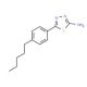 5-(4-Pentyl-phenyl)-[1,3,4]thiadiazol-2-ylamine - chemical structure image