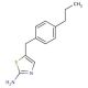 5-(4-propylbenzyl)-1,3-thiazol-2-amine - chemical structure image