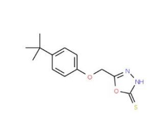 5-(4-tert-Butyl-phenoxymethyl)-[1,3,4]oxadiazole-2-thiol - chemical structure image