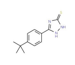 5-[4-(tert-Butyl)phenyl]-1H-1,2,4-triazole-3-thiol (CAS 69480-15-5) - chemical structure image