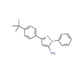 5-(4-tert-Butyl-phenyl)-2-phenyl-2H-pyrazol-3-ylamine - chemical structure image