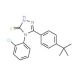 5-(4-tert-Butyl-phenyl)-4-(2-chloro-phenyl)-4H-[1,2,4]triazole-3-thiol - chemical structure image