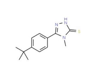 5-(4-Tert-butylphenyl)-4-methyl-4H-1,2,4-triazole-3-thiol (CAS 175276-75-2) - chemical structure image
