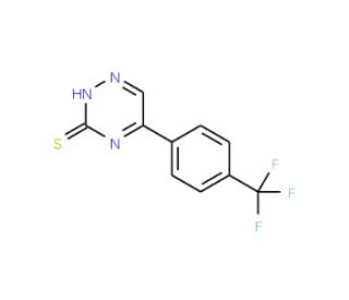 5-[4-(Trifluoromethyl)phenyl]-1,2,4-triazine-3-thiol - chemical structure image
