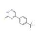 5-[4-(Trifluoromethyl)phenyl]-1,2,4-triazine-3-thiol - chemical structure image