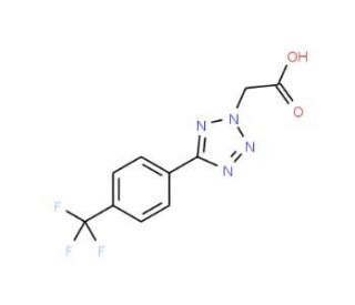 5-[4-(Trifluoromethyl)phenyl]-2H-tetrazole-2-acetic acid - chemical structure image