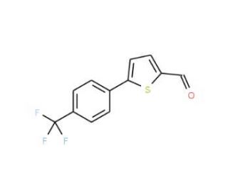 5-(4-Trifluoromethyl-phenyl)-thiophene-2-carbaldehyde - chemical structure image