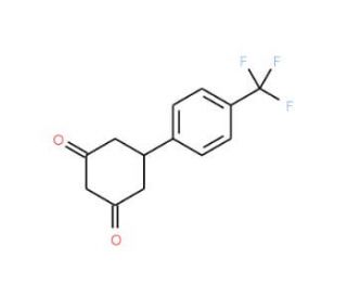5-[4-(Trifluoromethyl)phenyl]cyclohexane-1,3-dione (CAS 55579-69-6) - chemical structure image