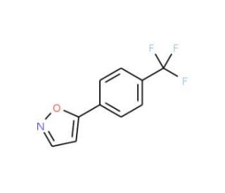 5-[4-(Trifluoromethyl)phenyl]isoxazole - chemical structure image