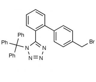 5-[4&prime;-Bromomethyl-(1,1&prime;-biphenyl)-2-yl]-1-triphenylmethyltetrazole (CAS 124750-51-2) - chemical structure image