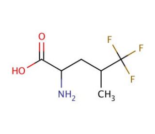5,5,5-Trifluoro-DL-leucine (CAS 2792-72-5) - chemical structure image