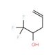 5,5,5-Trifluoropent-1-en-4-ol (CAS 77342-37-1) - chemical structure image