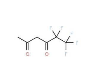 5,5,6,6,6-Pentafluorohexane-2,4-dione (CAS 356-40-1) - chemical structure image