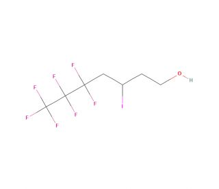 5,5,6,6,7,7,7-Heptafluoro-3-iodo-1-heptanol (CAS 89621-93-2) - chemical structure image