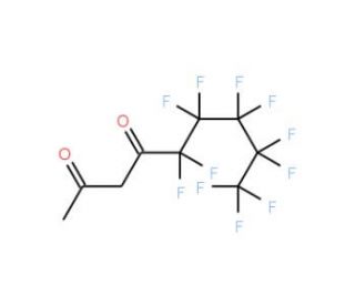 5,5,6,6,7,7,8,8,9,9,9-Undecafluorononane-2,4-dione (CAS 75824-01-0) - chemical structure image