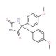 5,5-Bis-(4-methoxy-phenyl)-imidazolidine-2,4-dione (CAS 2402-44-0) - chemical structure image
