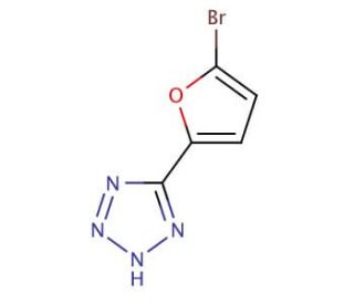 5-(5-bromo-2-furyl)-1H-tetrazole - chemical structure image