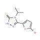 5-(5-Bromo-2-furyl)-4-isopropyl-4H-1,2,4-triazole-3-thiol - chemical structure image
