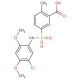 5-(5-Chloro-2,4-dimethoxy-phenylsulfamoyl)-2-methyl-benzoic acid - chemical structure image