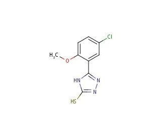 5-(5-Chloro-2-methoxy-phenyl)-4H-[1,2,4]triazole-3-thiol - chemical structure image