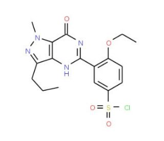 5-(5-Chlorosulfonyl-2-ethoxyphenyl)-1-methyl-3-propyl-1,6-dihydro-7H-pyrazolo[4,3-d]pyrimidin-7-one (CAS 139756-22-2) - chemi