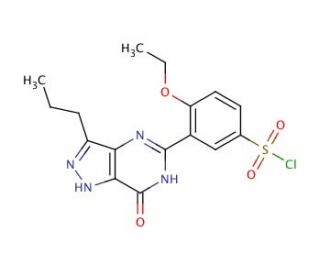 Des-4-methylpiperazine Desmethylsildenafil Chloride (CAS 139756-31-3) - chemical structure image