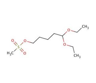 5,5-Diethoxy-1-(methylsulfonyloxy)pentane (CAS 202577-28-4) - chemical structure image