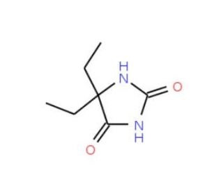 5,5-Diethyl-imidazolidine-2,4-dione (CAS 5455-34-5) - chemical structure image