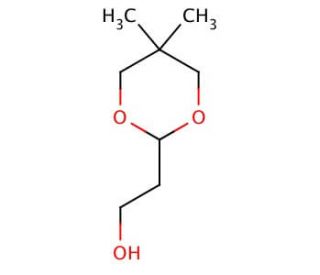 5,5-Dimethyl-1,3-dioxane-2-ethanol (CAS 116141-68-5) - chemical structure image