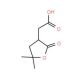 (5,5-Dimethyl-2-oxo-tetrahydro-furan-3-yl)-aceticacid - chemical structure image