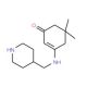 5,5-Dimethyl-3-[(piperidin-4-ylmethyl)amino]cyclohex-2-en-1-one - chemical structure image