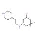 5,5-Dimethyl-3-(2-piperazin-1-yl-ethylamino)-cyclohex-2-enone - chemical structure image