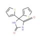 5,5-dithien-2-ylimidazolidine-2,4-dione (CAS 62032-07-9) - chemical structure image