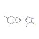 5-(5-ethyl-4,5,6,7-tetrahydro-1-benzothien-2-yl)-4-methyl-4H-1,2,4-triazole-3-thiol - chemical structure image