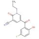 5-(5-fluoro-2-hydroxybenzoyl)-2-oxo-1-propyl-1,2-dihydropyridine-3-carbonitrile - chemical structure image