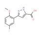5-(5-Fluoro-2-methoxyphenyl)-1H-pyrazole-3-carboxylic acid - chemical structure image
