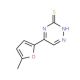 5-(5-Methyl-2-furyl)-1,2,4-triazine-3-thiol - chemical structure image