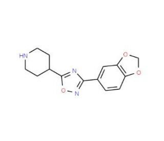5-[5-(Piperidin-4-yl)-1,2,4-oxadiazol-3-yl]-1,3-benzodioxole (CAS 849925-04-8) - chemical structure image