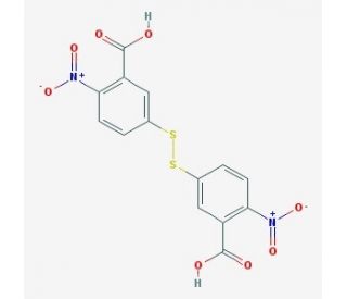 5,5&prime;-Dithio-bis-(2-nitrobenzoic Acid) (CAS 69-78-3) - chemical structure image