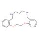 5,6,14,15-Dibenzo-1,4-dioxa-8,12-diazacyclopentadeca-5,14-diene (CAS 65639-43-2) - chemical structure image